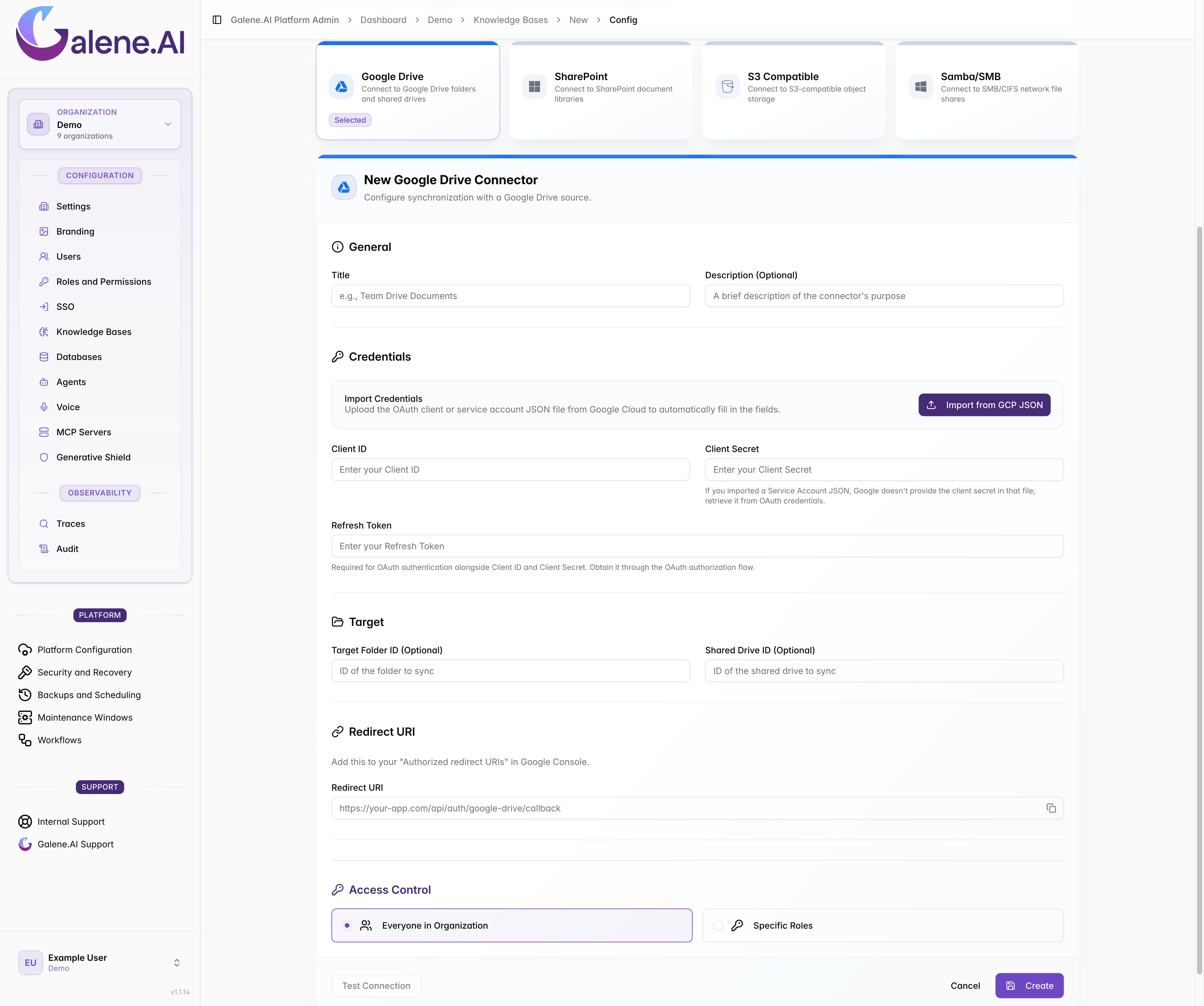 Google Drive Configuration